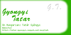 gyongyi tatar business card