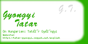 gyongyi tatar business card